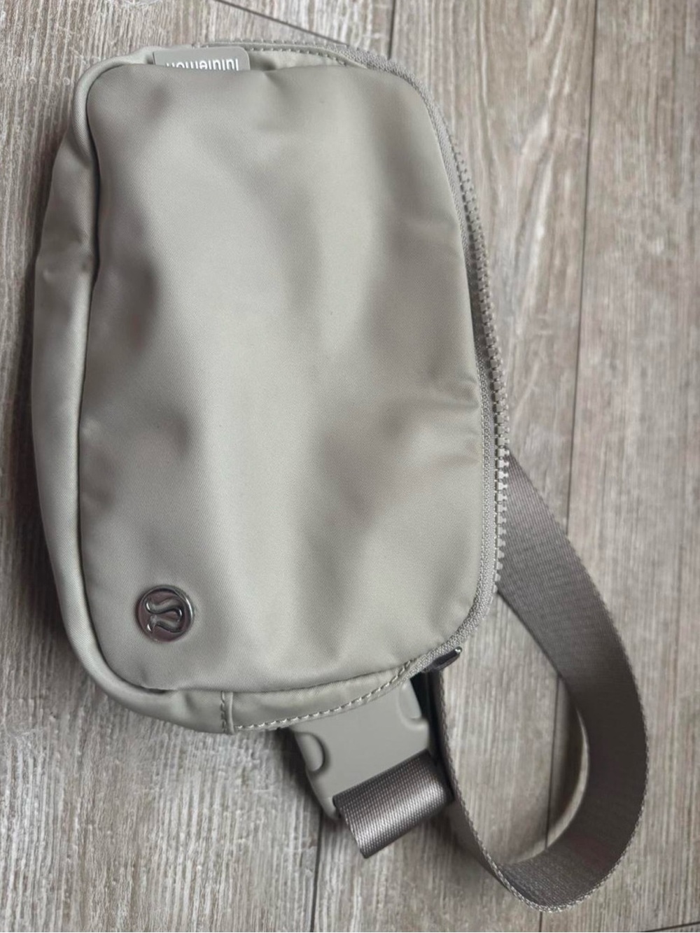 lululemon athletica Light Gray Crossbody Sling Bag